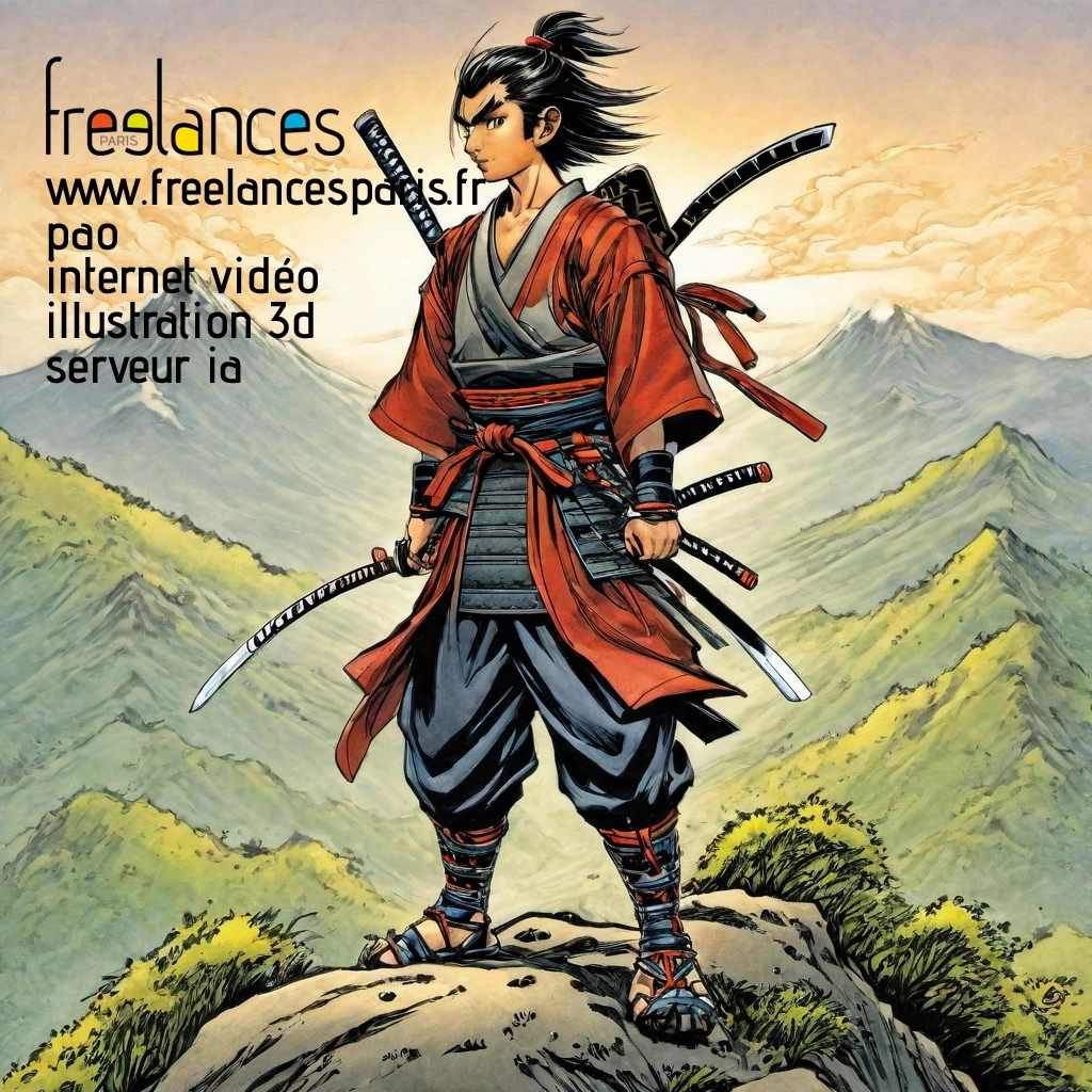 Pao mise en page internet vidéo illustration 3d serveur IA générative AI freelance paris studio de création magazines rxtqu220